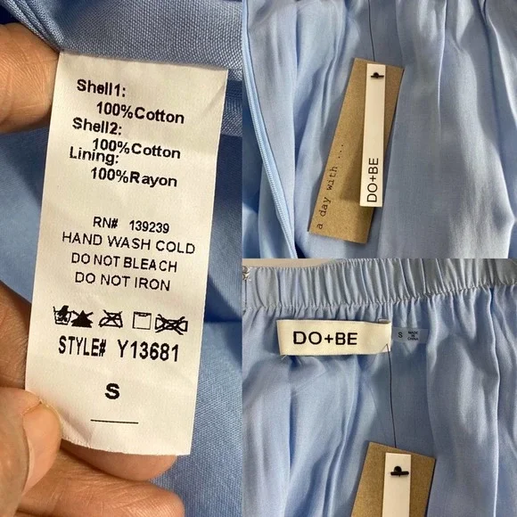 DO+BE dress Off Shoulder Tube bell sleeves Small - Picture 7 of 8